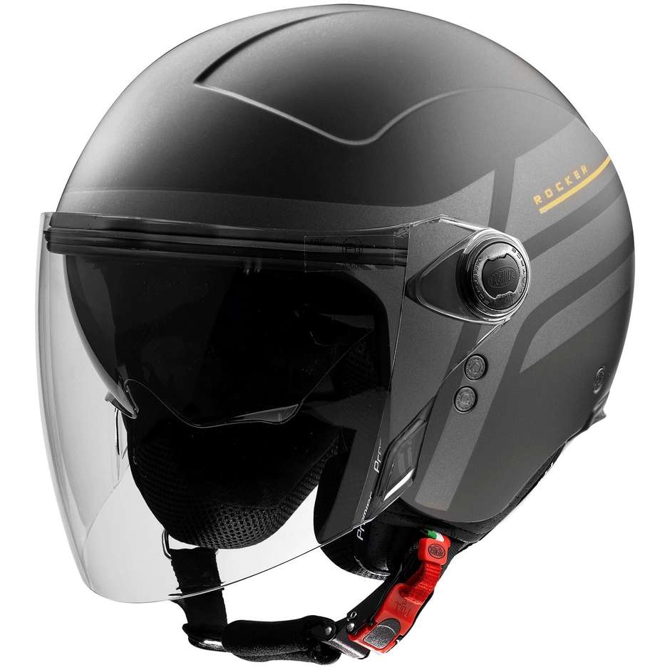 Premier Jet Motorcycle Helmet ROCKER VISOR ON 19 BM