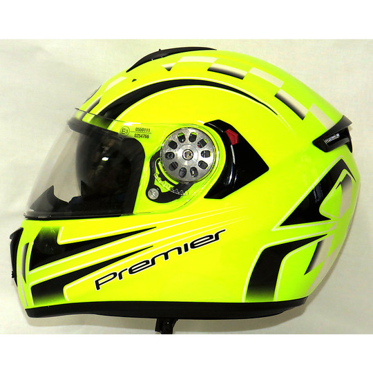 Premier Motorcycle Helmet Full Face Doppel  Angel YFluo  