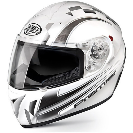 Premier Motorcycle Helmet Full Face Double White Angel Y9