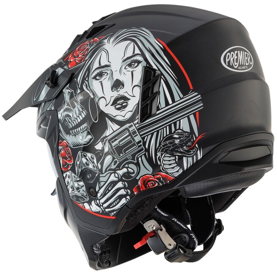 Premier SUBVERTER DB9BM Jet Motorcycle Helmet
