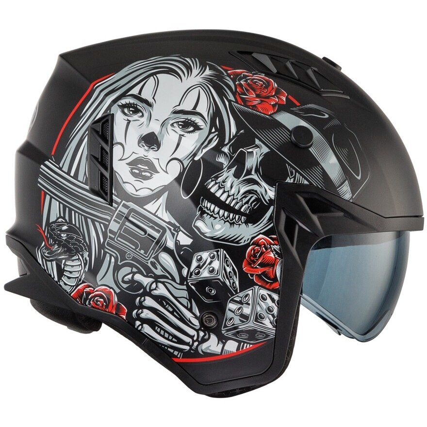 Premier SUBVERTER DB9BM Jet Motorcycle Helmet