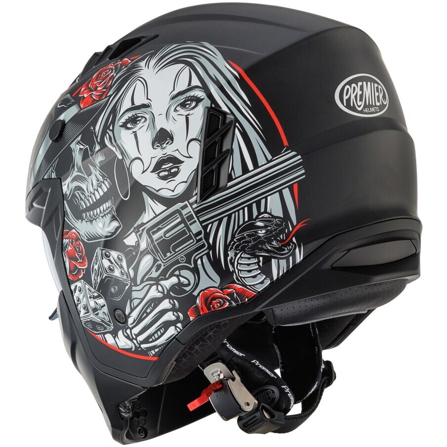 Premier SUBVERTER DB9BM Jet Motorcycle Helmet