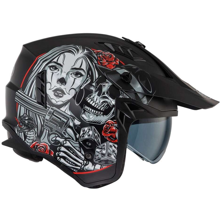 Premier SUBVERTER DB9BM Jet Motorcycle Helmet