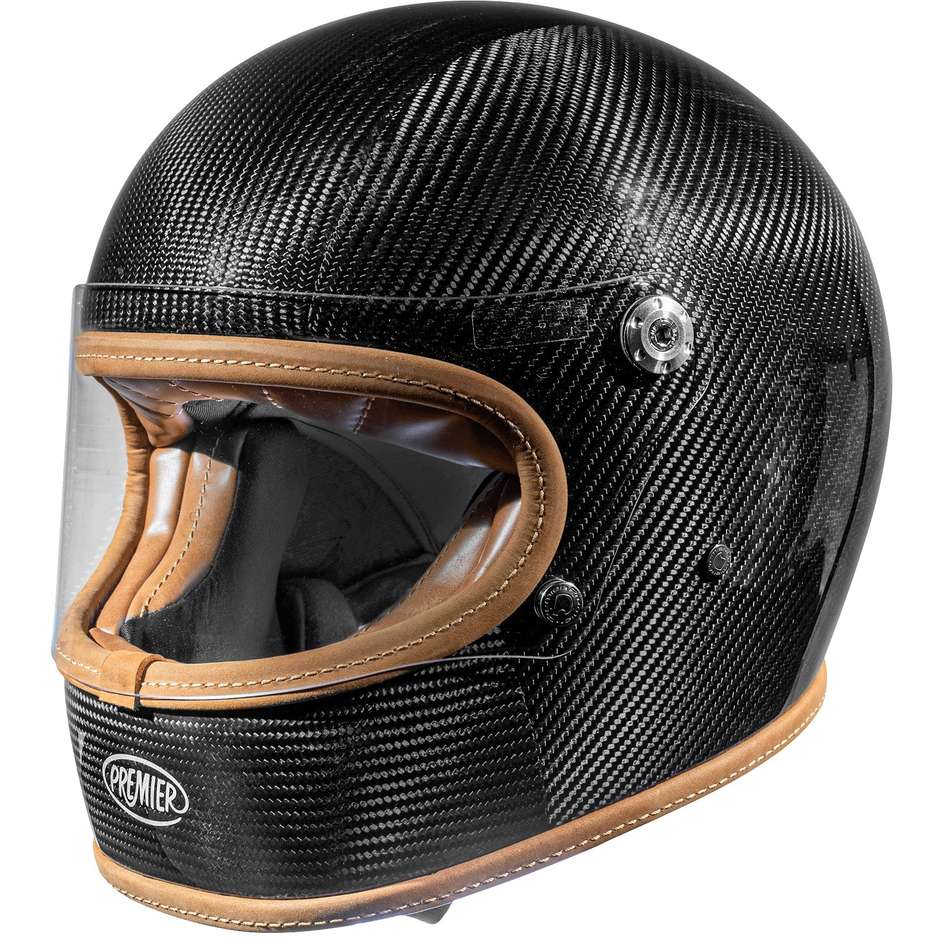 Premier TROPHY PLATINUM EDITION CARBON Integral Motorcycle Helmet