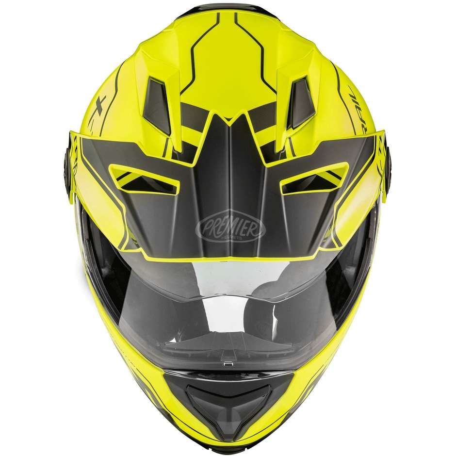 Premier X-TRAIL EVO XT FLUO Modular Motorcycle Helmet
