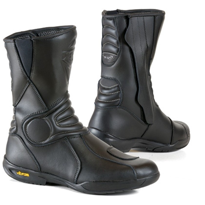Prexport Road Evo WP Motorcycle Tourism Boots In Black Leather