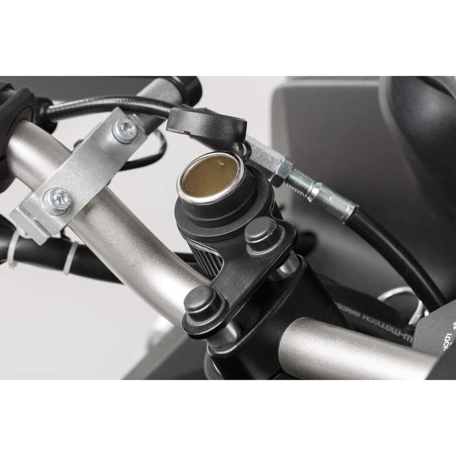 Prise allume-cigare Sw-Motech EMA.00.107.10200 avec câblage noir pour 12 V