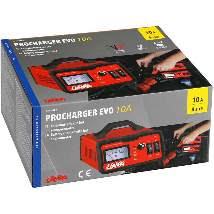 Procharger Evo 10A 6/12V Motorrad-Batterieladegerät