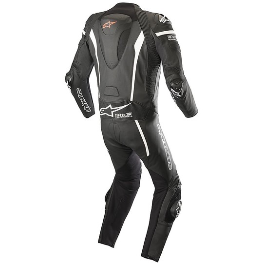 Professional Alpinestars Leather Suit MISSILE Tech Air Black Red Fluo White