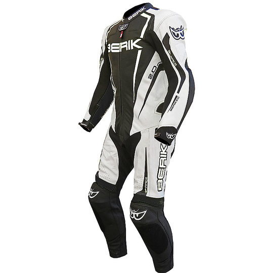 Professional Leather Motorcycle Suit Berik 2.0 Ls1-171334-BK White Black