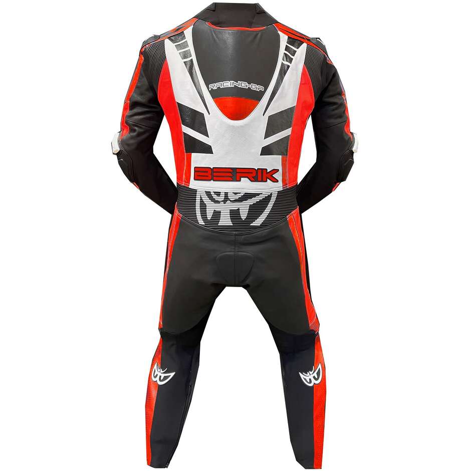 Professional Motorcycle Leather Suit Berik 2.0 Ls1-171334SP Valencia Black White Red Fluo