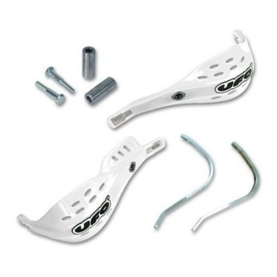 Protège-mains XL Blanc Cross Pour Honda – Accessoire Moto Enduro MX Vintage, Fabrication Italienne, Prêt à Monter - 5