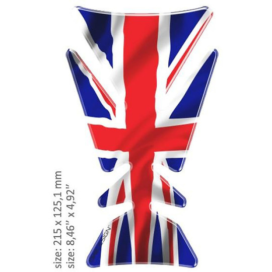 Protection adhésive pour drapeau de modèle de réservoir d'impression de résine Drapeau britannique