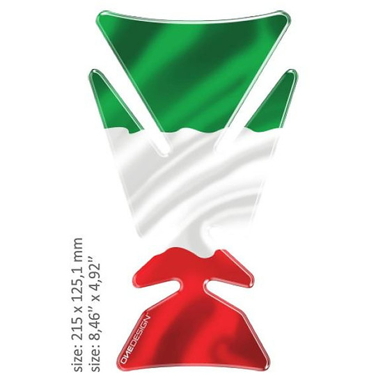 Protection adhésive pour drapeau de modèle de réservoir d'impression de résine Drapeau italien