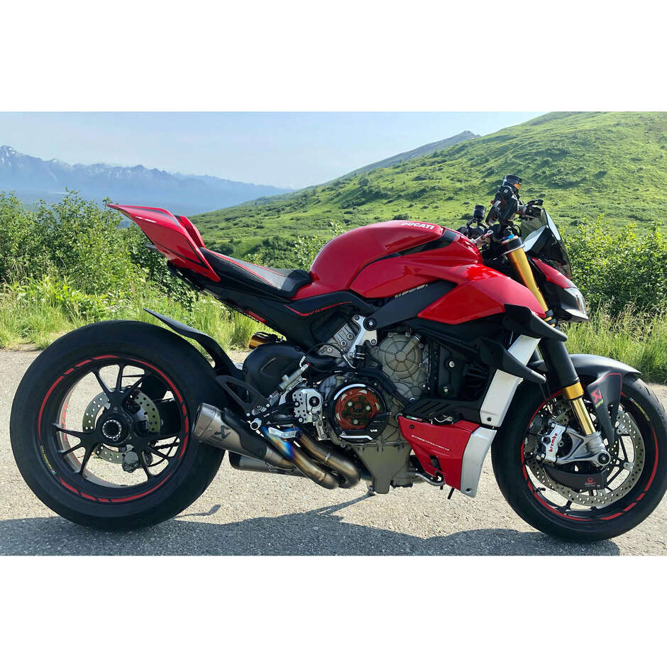 Protection de carter d'embrayage PR310 Ducati Panigale V4 Streetfighter V4 Multistrada v4 RS - Pramac Racing Édition limitée CNC Racing Noir Argent