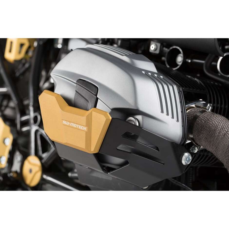 Protection de cylindre or/noir SW-Motech MSS.07.754.10000/GD pour BMW R1200 R/GS/Adv, R nineT