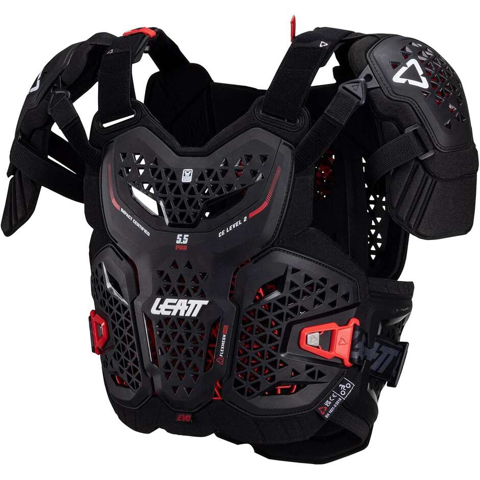 Protection de poitrine Leatt CHEST PROTECTOR 5.5 PRO EVO Noir Moto Cross