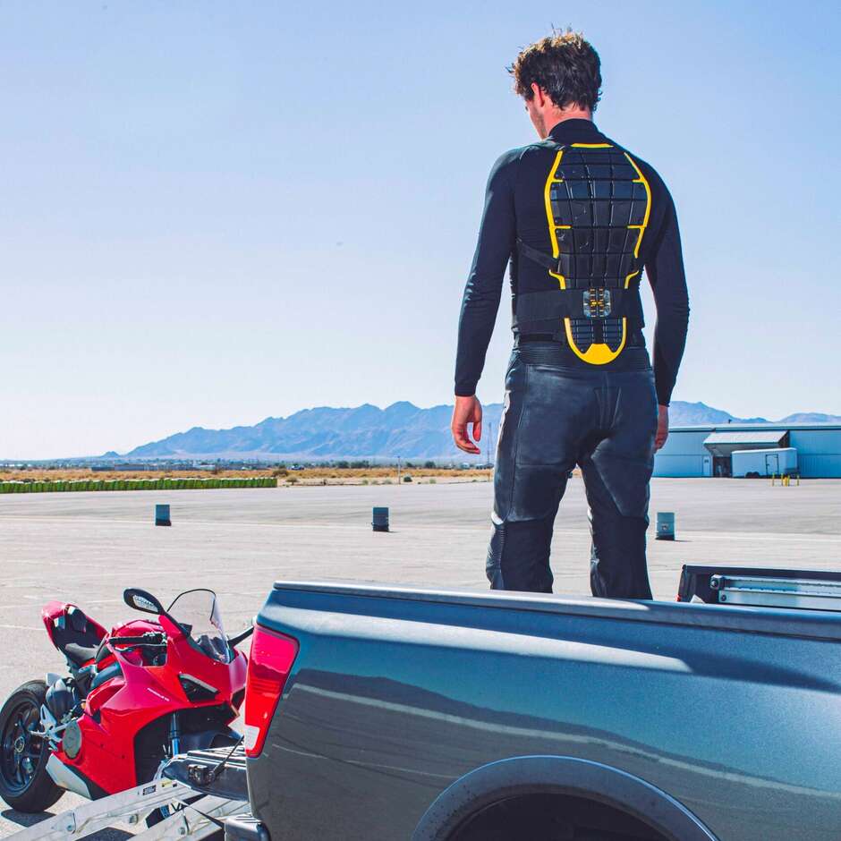 Protection dorsale moto Spidi BACK WARRIOR EVO Noir Jaune