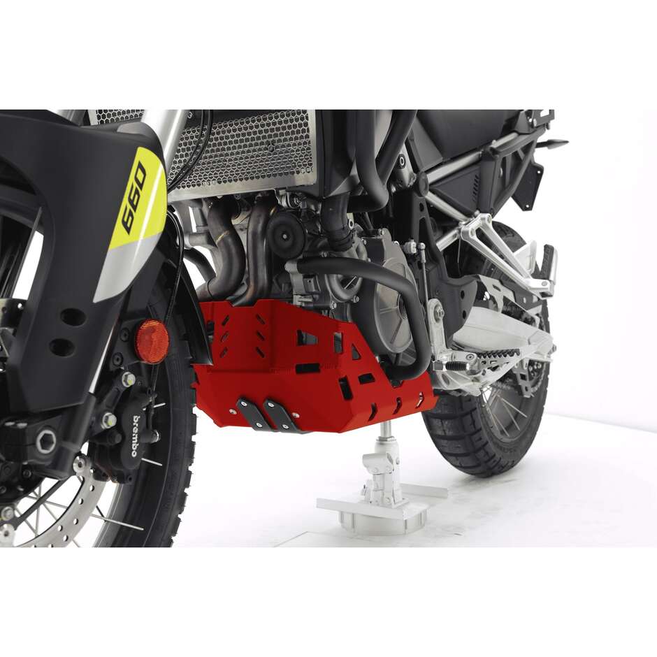 Protection moteur aluminium Isotta pour APRILIA TUAREG 660 à partir de 2022 Rouge