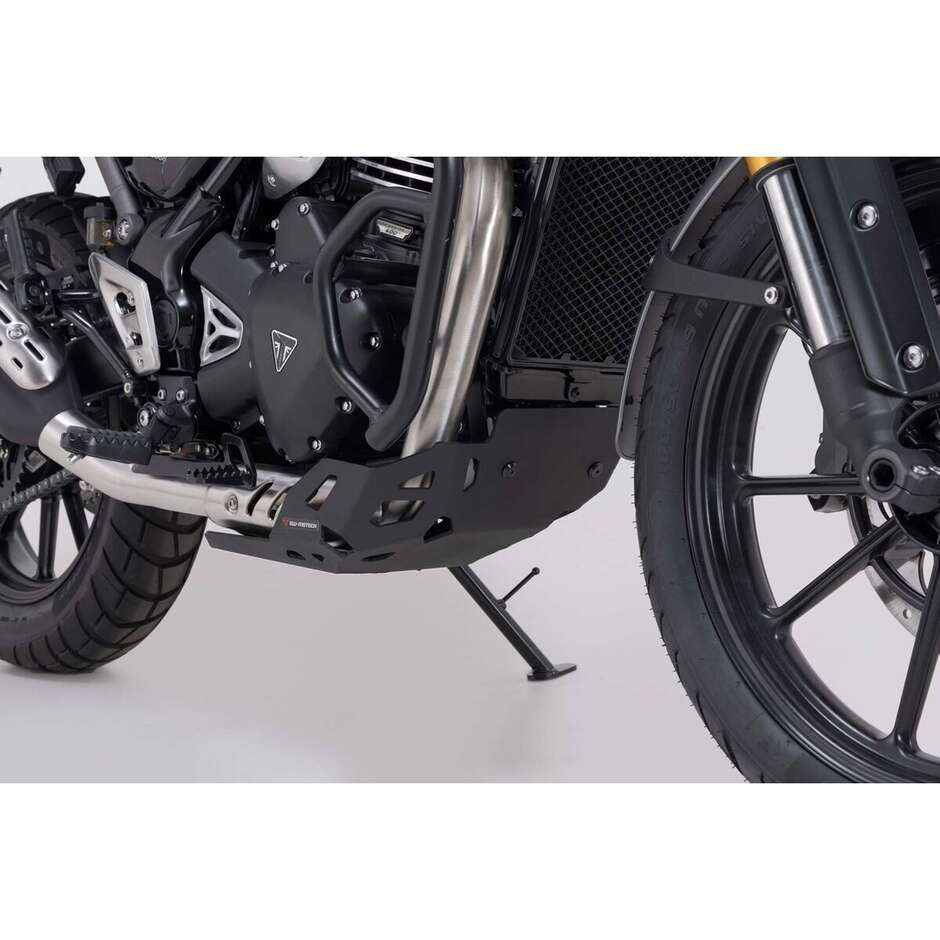 Protection moteur noire Sw-Motech MSS.11.616.10100/B pour Triumph Scrambler 400 X (23-)