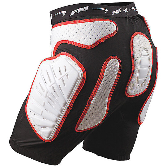 Protective shorts Moto Cross Enduro Racing Black White FM