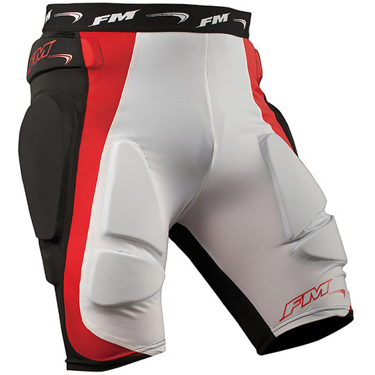 Protective shorts Motocross Enduro Racing FM Spongy White
