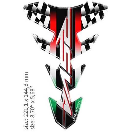 Protezione Adesiva Per Serbatoio Print In Resina Modello Try Aprilia RSV4