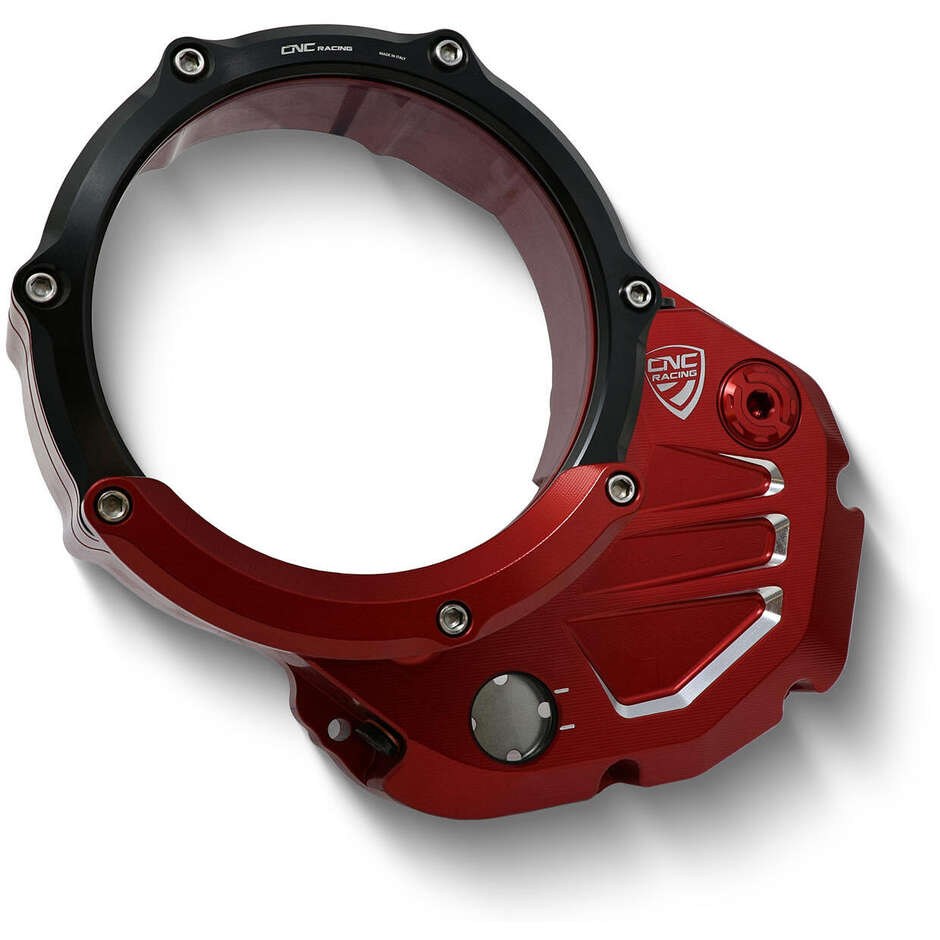 Protezione CAP01 per Carter trasparente frizioni ad olio Ducati CNC Racing Rosso
