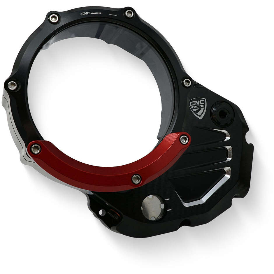 Protezione CAP01 per Carter trasparente frizioni ad olio Ducati CNC Racing Rosso