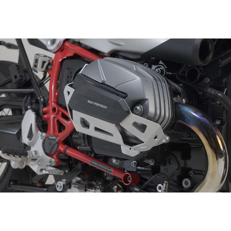 Protezione Del Cilindro Argento / Nero Sw-Motech MSS.07.653.10002/S Per Modelli BMW R nineT, R 12