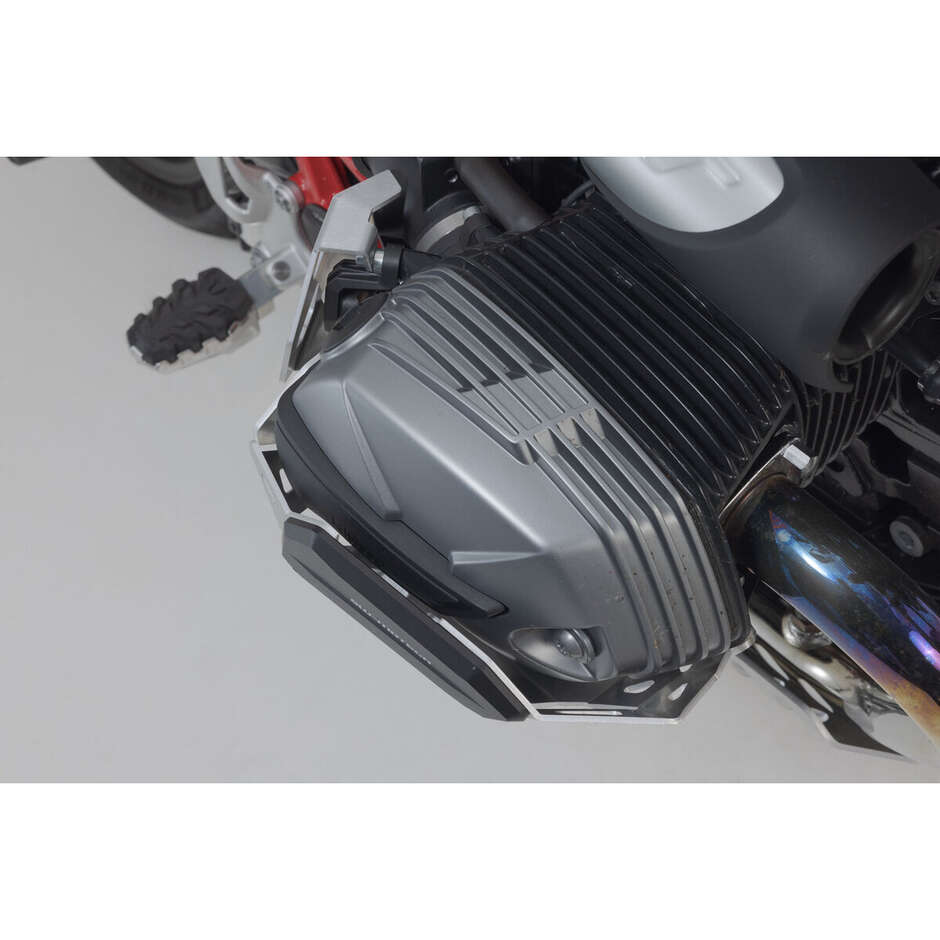 Protezione Del Cilindro Argento / Nero Sw-Motech MSS.07.653.10002/S Per Modelli BMW R nineT, R 12