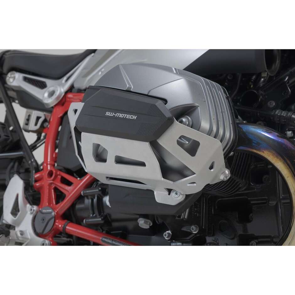 Protezione Del Cilindro Argento / Nero Sw-Motech MSS.07.653.10002/S Per Modelli BMW R nineT, R 12