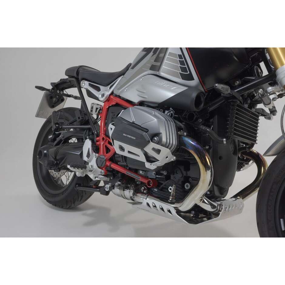 Protezione Del Cilindro Argento / Nero Sw-Motech MSS.07.653.10002/S Per Modelli BMW R nineT, R 12
