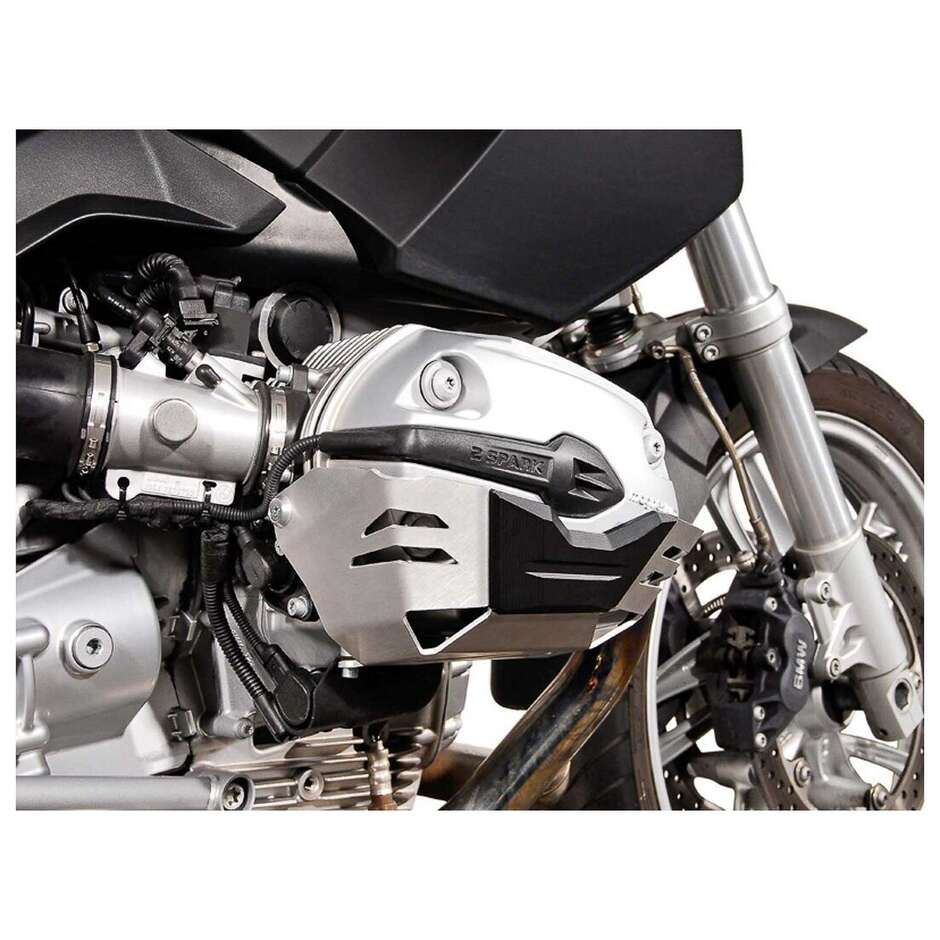 Protezione Del Cilindro Argento / Nero Sw-Motech MSS.07.709.10000/S Per BMW R1200 R/ ST/ GS/ Adventure