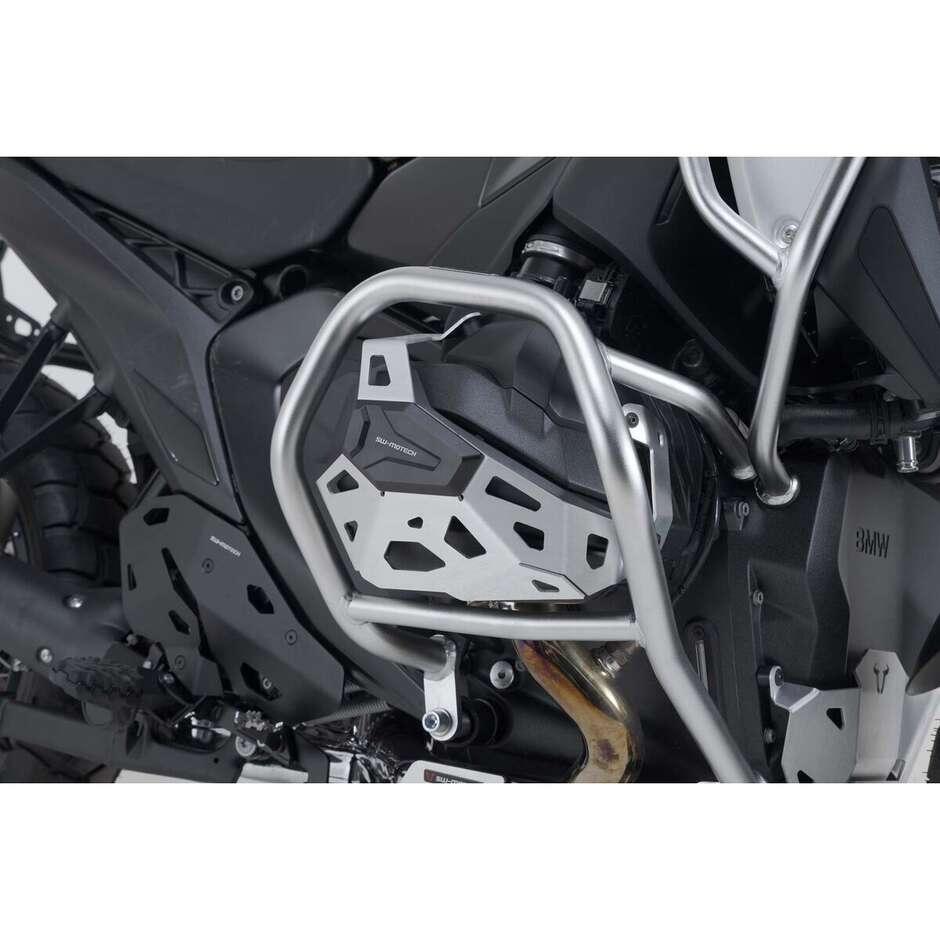 Protezione Del Cilindro Argento / Nero Sw-Motech MSS.07.975.10100 Per BMW R 1300 GS, R 1300 R/RS