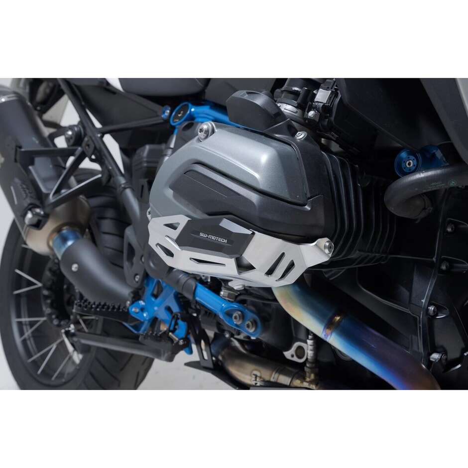 Protezione Del Cilindro Nero / Argento Sw-Motech MSS.07.781.10202 Per Modelli BMW R 1200 (12-18)