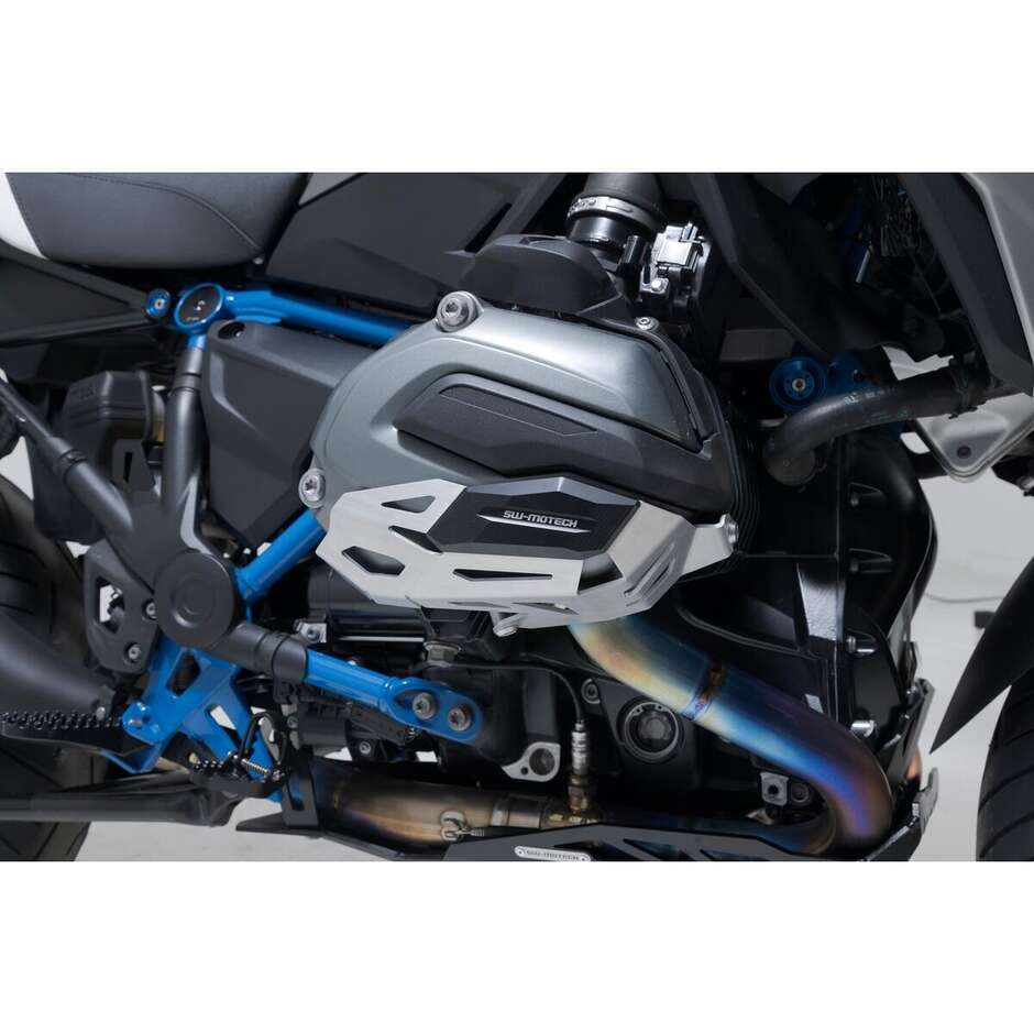 Protezione Del Cilindro Nero / Argento Sw-Motech MSS.07.781.10202 Per Modelli BMW R 1200 (12-18)