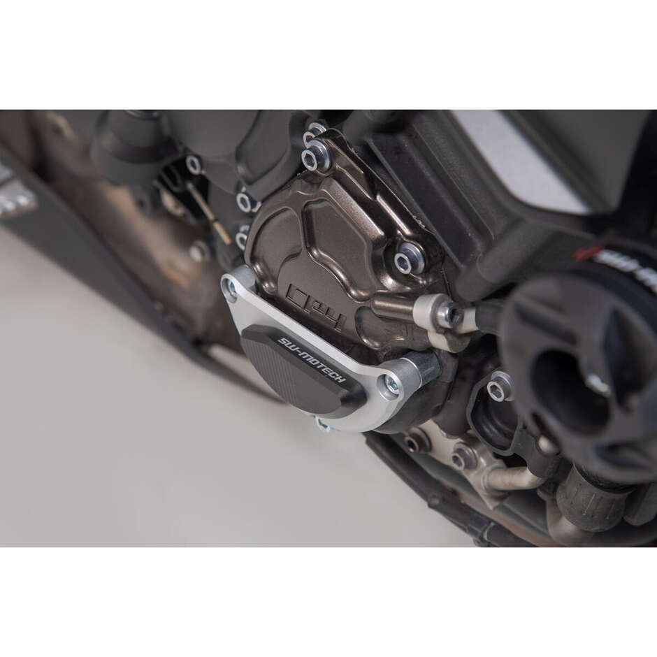 Protezione Del Coperchio Del Vano Motore Argento / Nero Sw-Motech MSS.06.564.10000 Per Yamaha MT-10 / SP (16-)