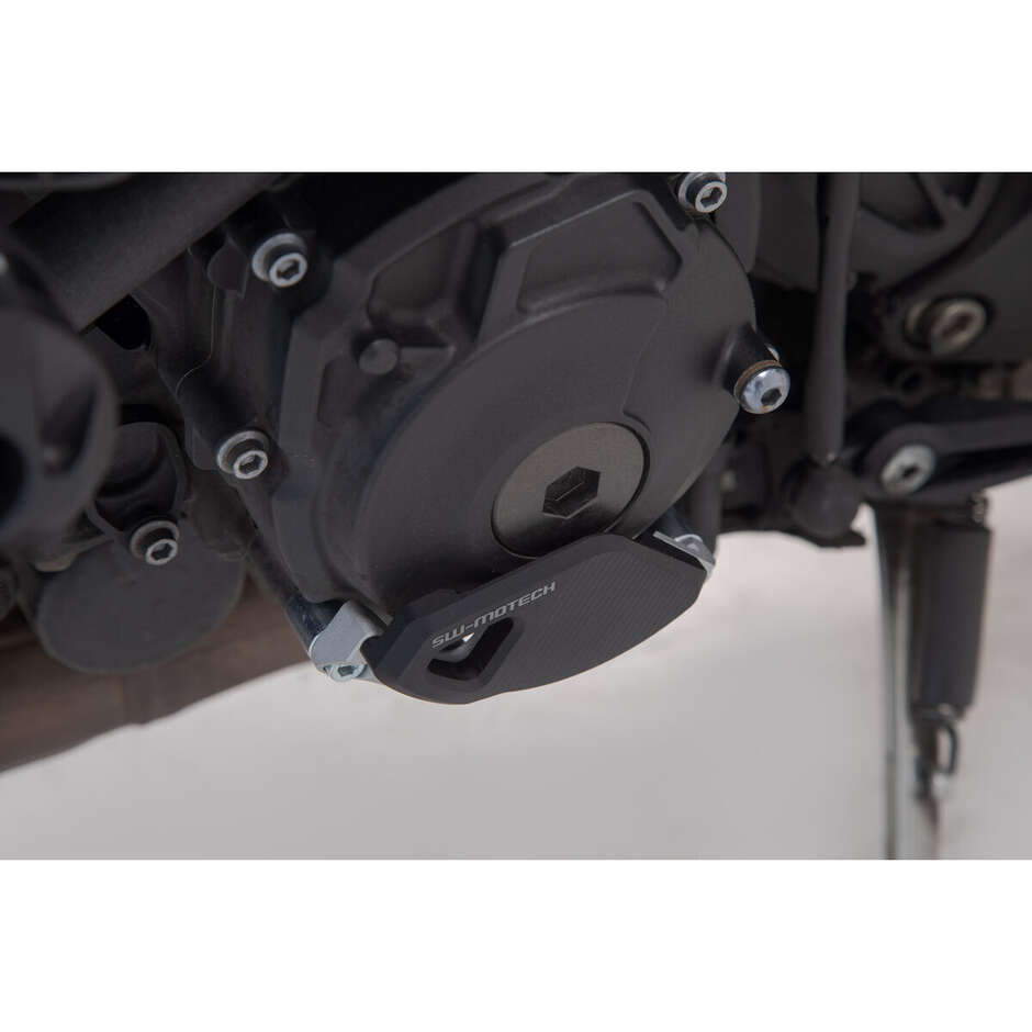 Protezione Del Coperchio Del Vano Motore Argento / Nero Sw-Motech MSS.06.564.10000 Per Yamaha MT-10 / SP (16-)