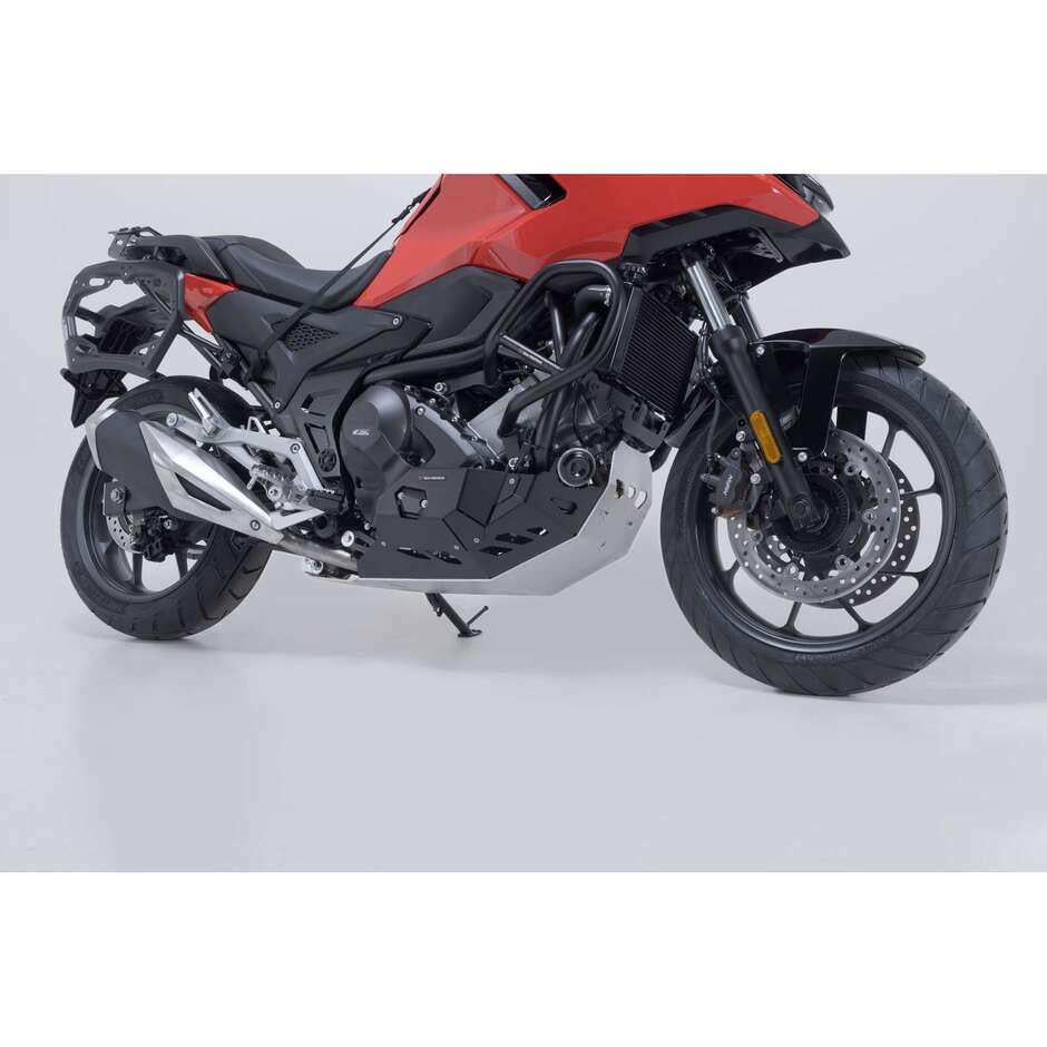 Protezione Motore Argento / Nero Sw-Motech MSS.01.151.10102 Per Honda NC700 / NC750 con DCT