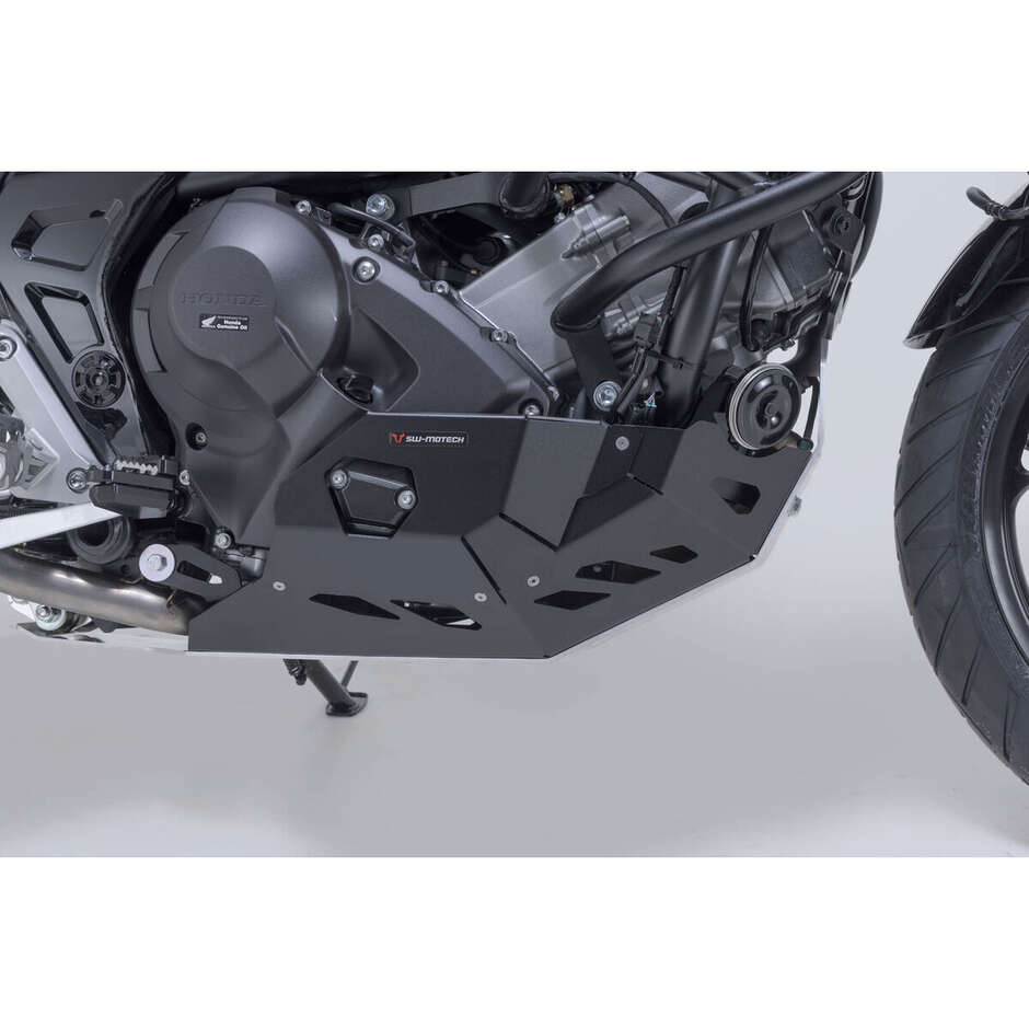 Protezione Motore Argento / Nero Sw-Motech MSS.01.151.10102 Per Honda NC700 / NC750 con DCT