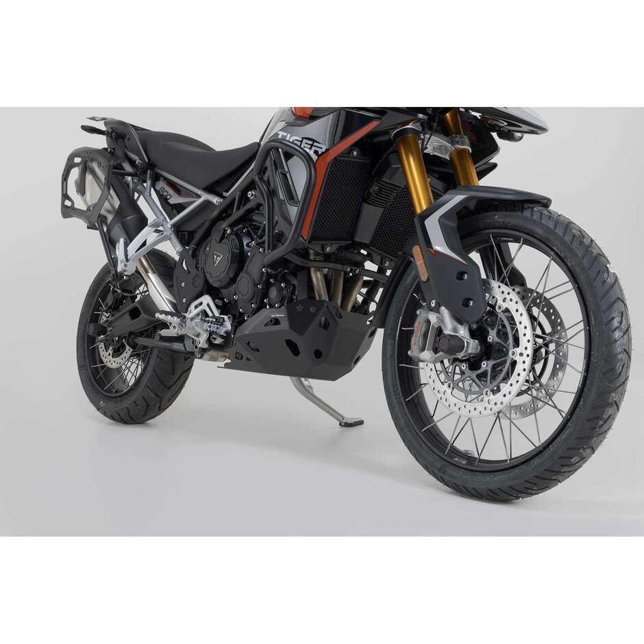 Protezione Motore Nero Sw-Motech MSS.11.608.10000/B Per Triumph Tiger 900 GT/Rally Pro (23-)