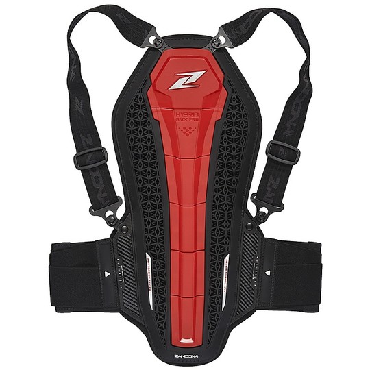 Protezione Paraschiena Moto Zandonà HYBRID BACK PRO X6 Rosso taglia XL