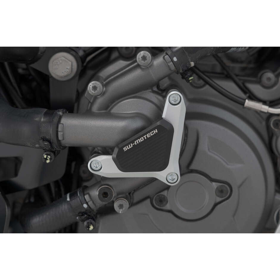Protezione Pompa Acqua Nero / Argento Sw-Motech SCT.22.114.10002 Per Modelli Ducati