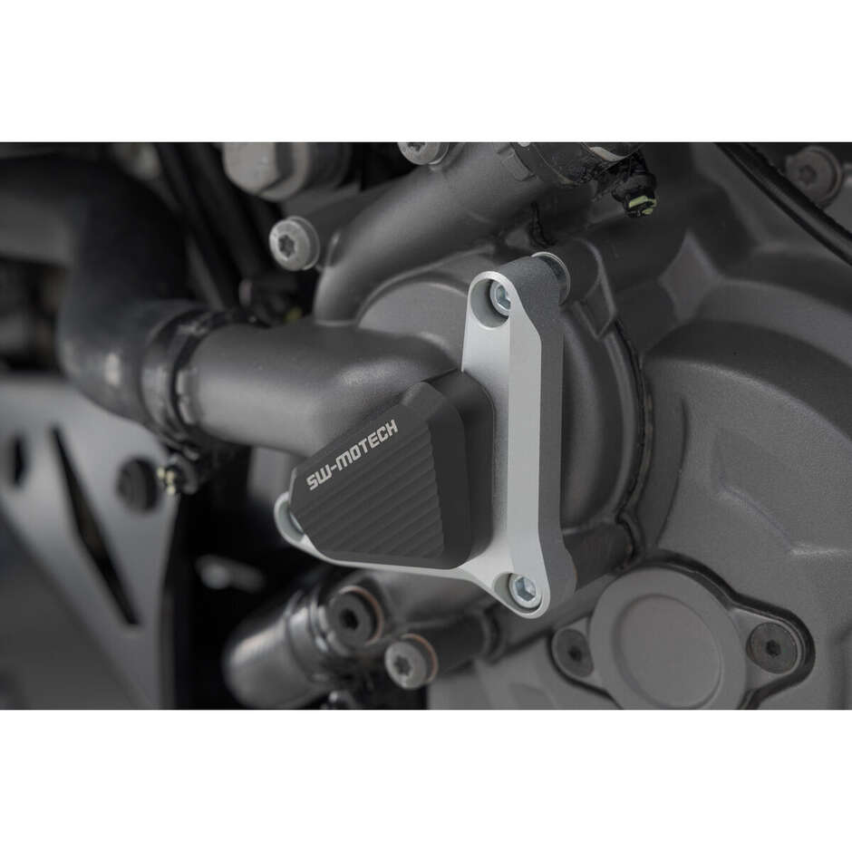 Protezione Pompa Acqua Nero / Argento Sw-Motech SCT.22.114.10002 Per Modelli Ducati