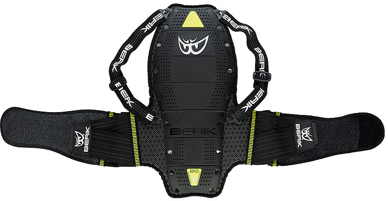 Protection Dorsale Moto Sas-Tec Niveau 2 - Jaune, Viscoélastique, Neuve Avec étiquette