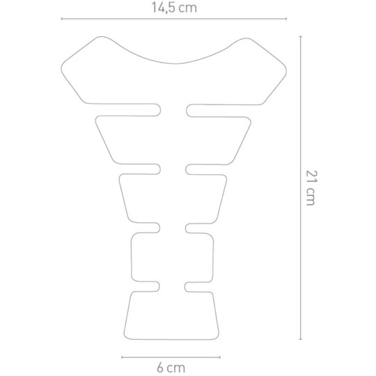 Protezione Serbatoio adesiva Chaft Bones Trasparente