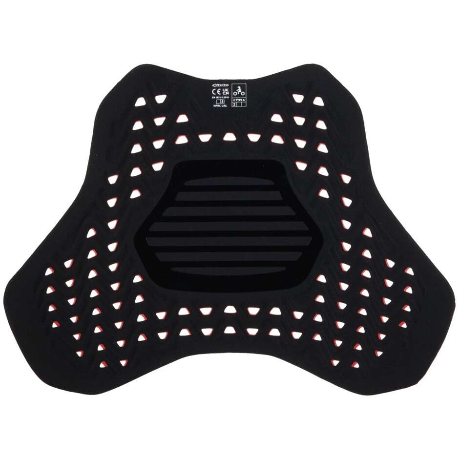 Protezione Torace Intera Alpinestars NUCLEON PLASMA FULL CHEST PROTECTOR HOOK AND LOOP Rosso Nero