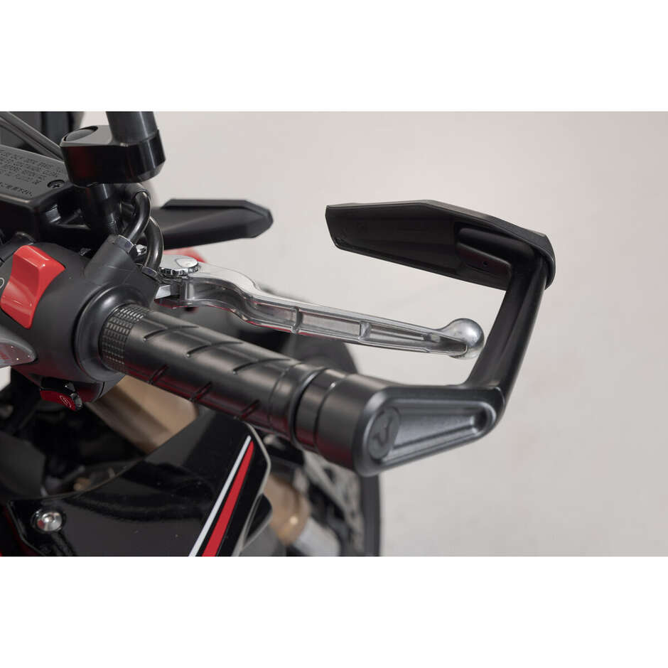 Protezioni Della Leva Con Deflettore Vento Nero Sw-Motech LVG.01.529.11000/B Per Honda CB650R, CB500F, CB500 Hornet