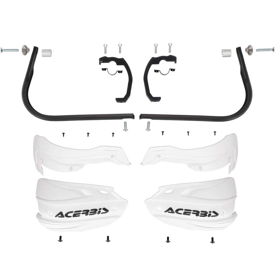 Protège-mains Acerbis ADV TYPE B pour HONDA CRF 300 L (2021-2026) (Blanc/Noir)
